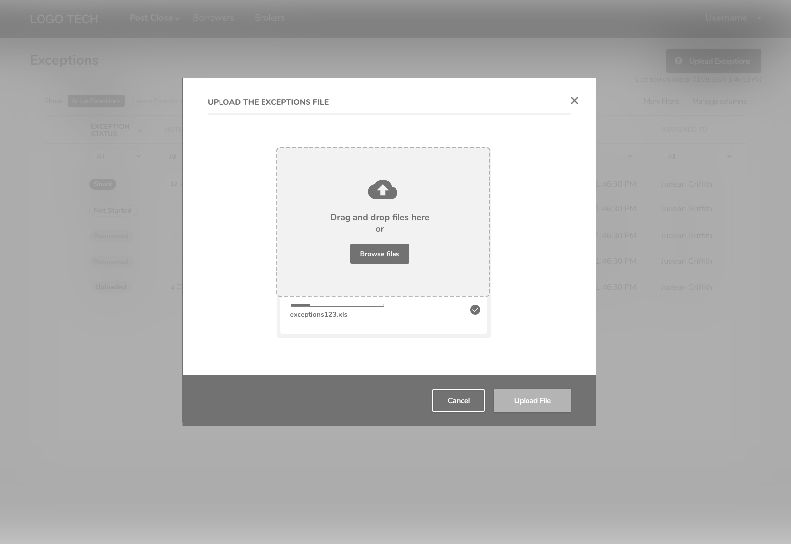 Fintech wireframing example 3