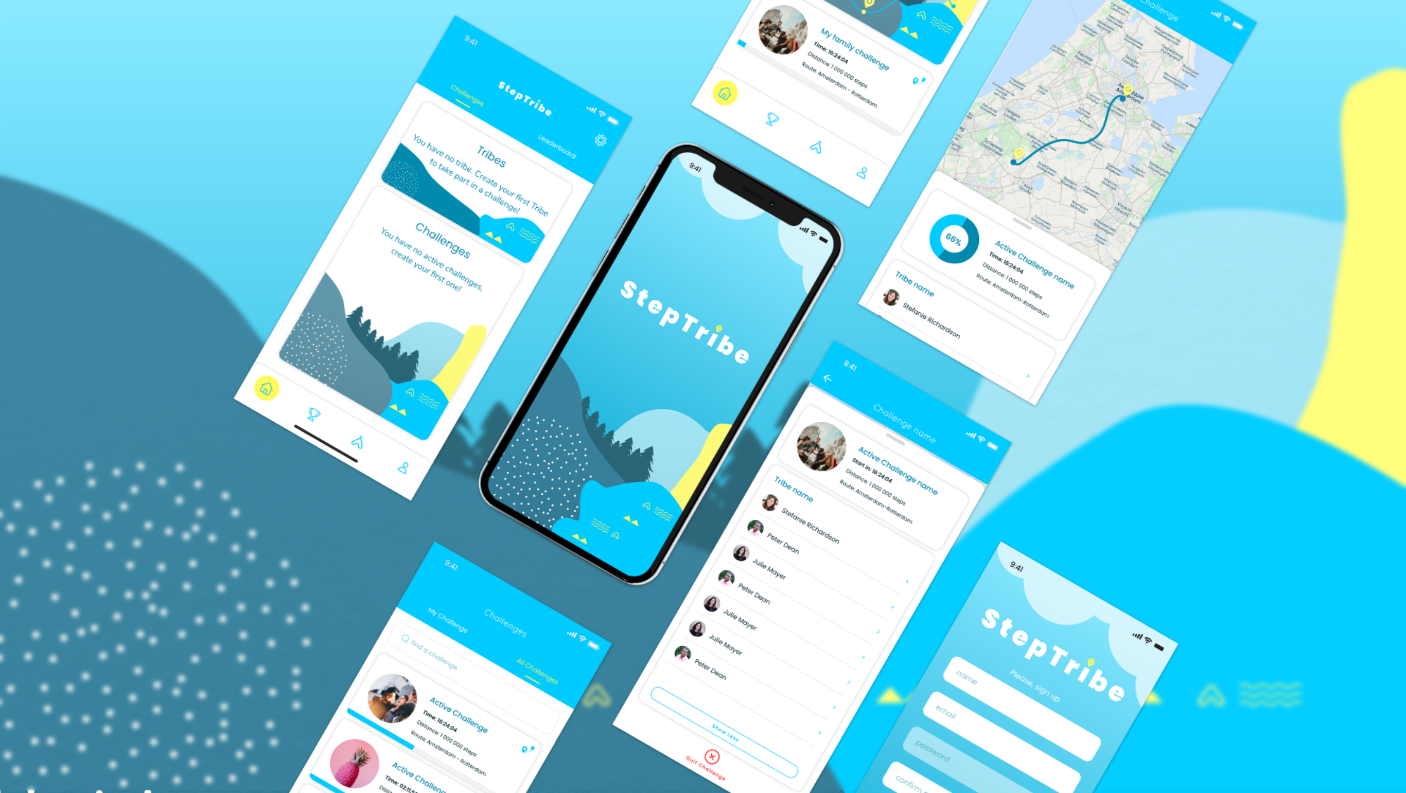 Sports app Corporate identity example 3