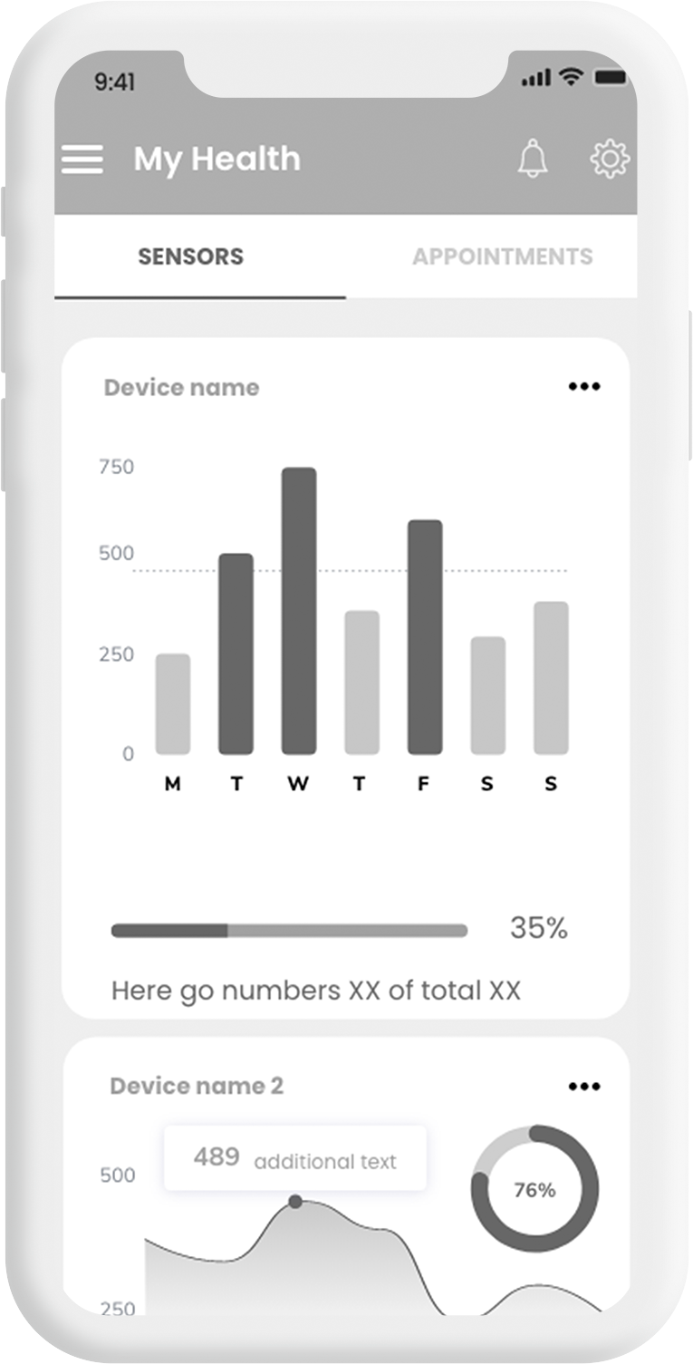 Healthcare wireframing example 8