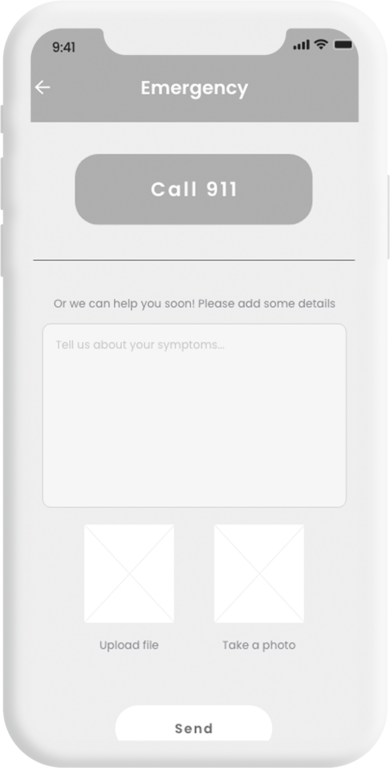Healthcare wireframing example 10