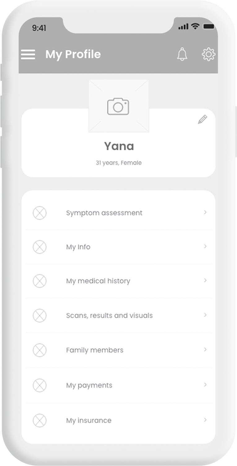 Healthcare wireframing example 11